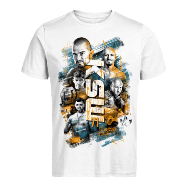 T-SHIRT MĘSKI BIAŁY KSW 71