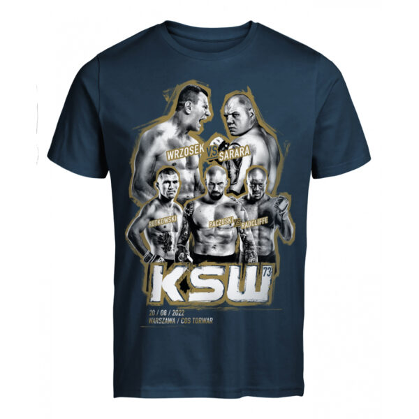 T-SHIRT MĘSKI GRANATOWY KSW 73