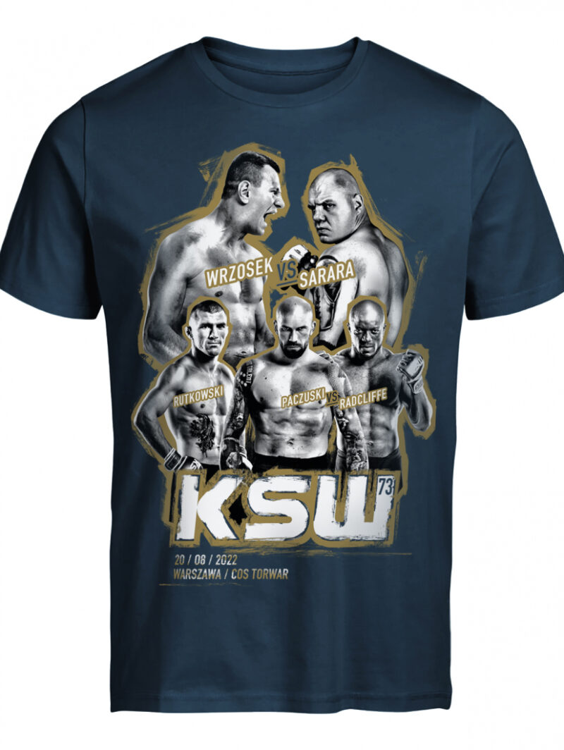 T-SHIRT MĘSKI GRANATOWY KSW 73