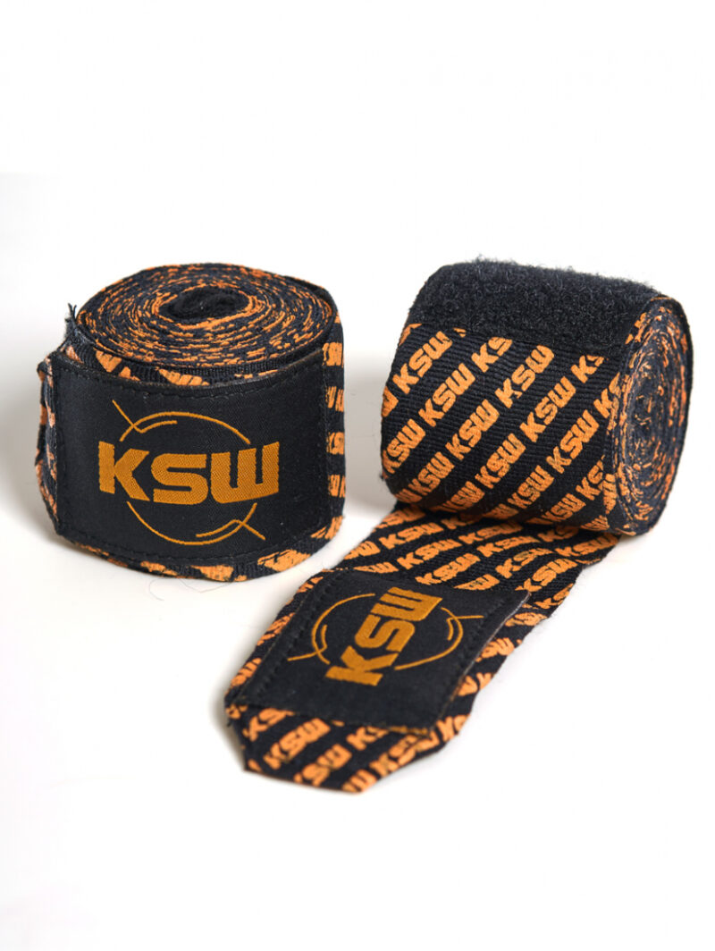 Bandaż bokserski czarny KSW-2