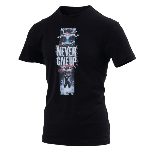 T-shirt black KSW NEVER GIVE UP