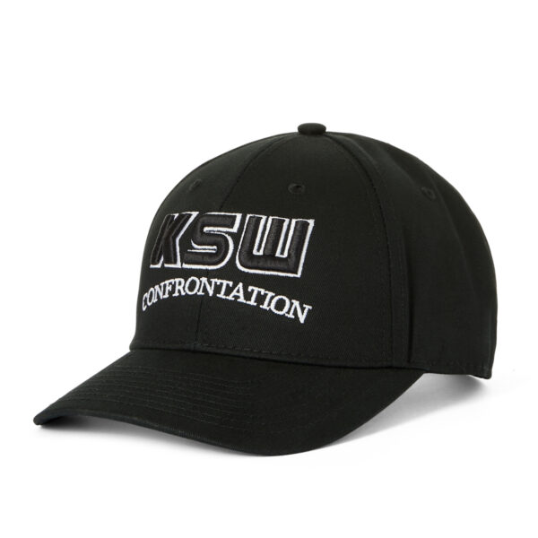 Czapka z daszkiem KSW HIT BLACK OUTLINE