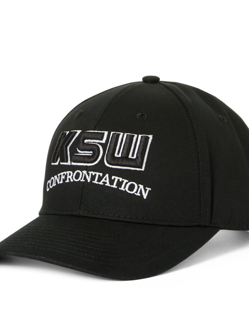 Czapka z daszkiem KSW HIT BLACK OUTLINE