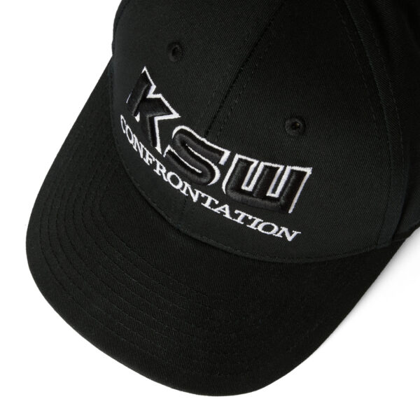 Czapka z daszkiem KSW HIT BLACK OUTLINE